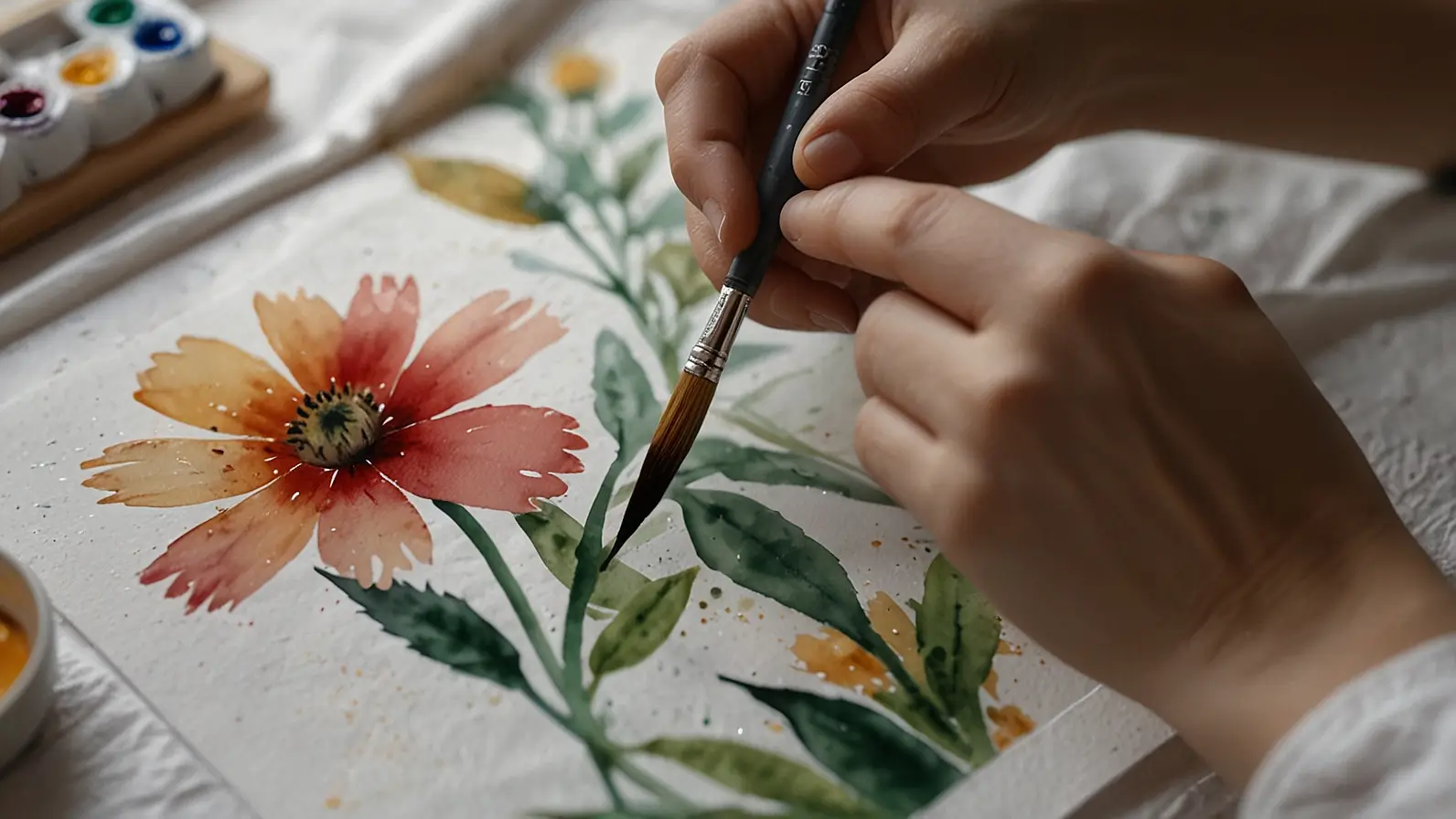 Comment peindre des fleurs à l’aquarelle : Guide pas à pas