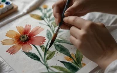 Comment peindre des fleurs à l’aquarelle : Guide pas à pas